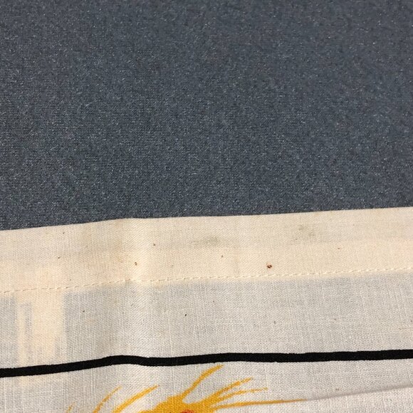 Vintage 1977 Cotton Linen Tea Towel Calendar Kitchen towel Harvest - Picture 11 of 12